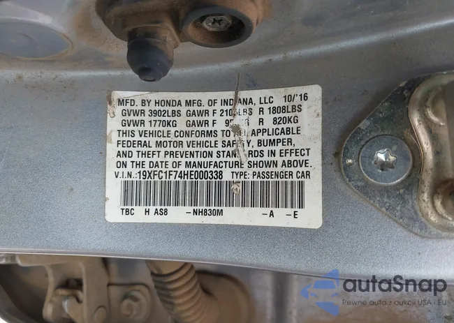 19XFC1F74HE000338: 42477175