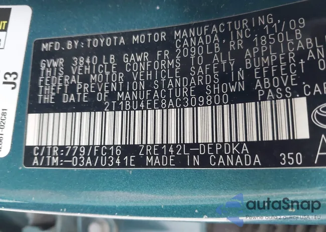 2T1BU4EE8AC309800: 42477176