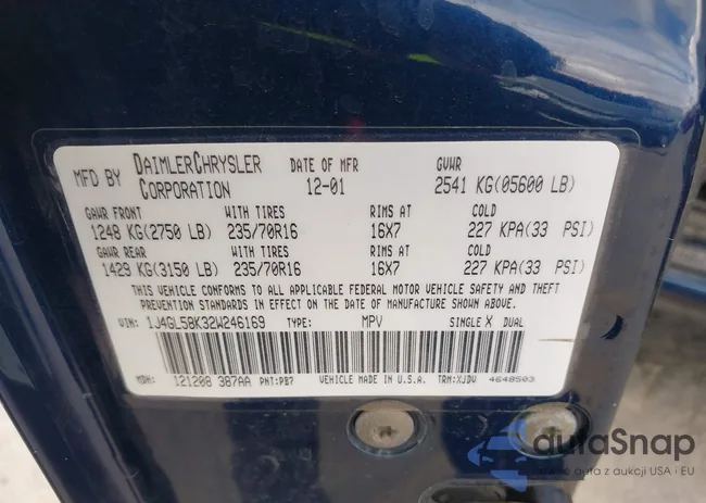 1J4GL58K32W246169: 42477200