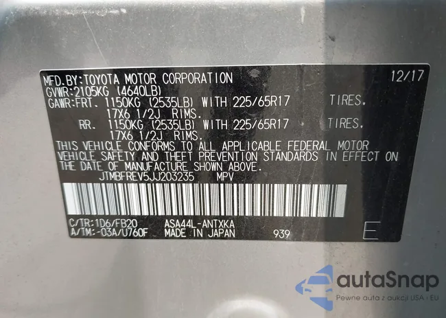 JTMBFREV5JJ203235: 42477301