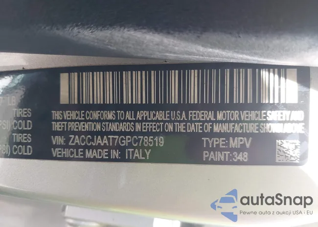 ZACCJAAT7GPC78519: 42476494