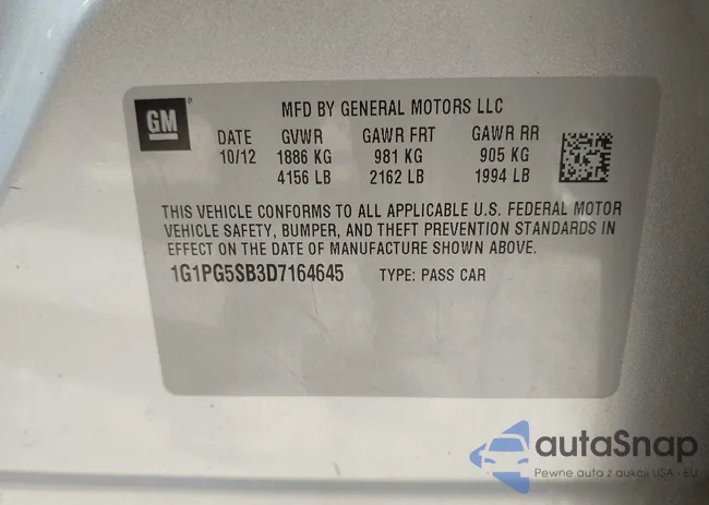 1G1PG5SB3D7164645: 42476594