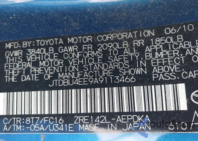 JTDBU4EE9A9113466: 42476605