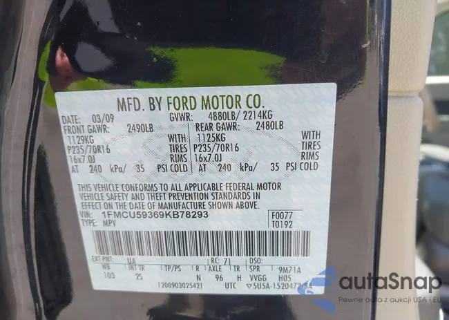 1FMCU59369KB78293: 42478254