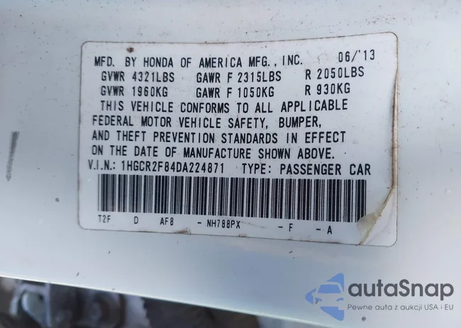 1HGCR2F84DA224871: 42478269