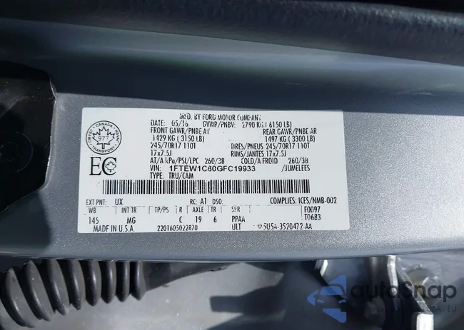 1FTEW1C80GFC19933: 42477400