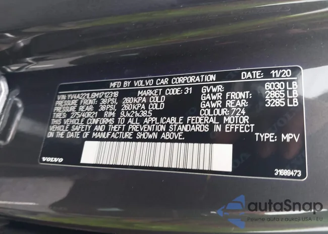 YV4A221L6M1712318: 42477432