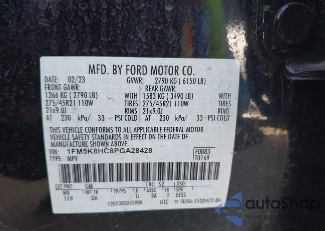 1FM5K8HC8PGA28428: 42478885