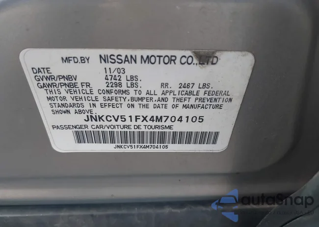 JNKCV51FX4M704105: 42479225