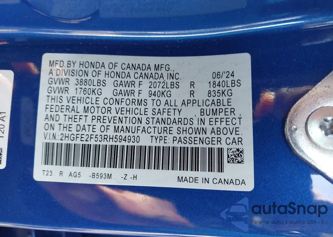 2HGFE2F53RH594930: 42479984