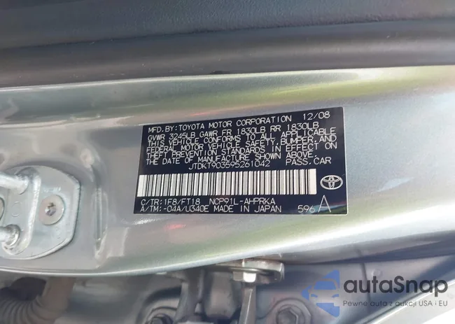 JTDKT903595261042: 42480014