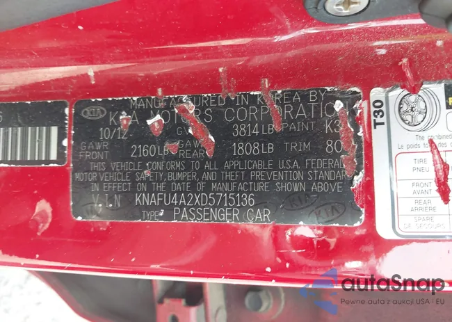 KNAFU4A2XD5715136: 42480258