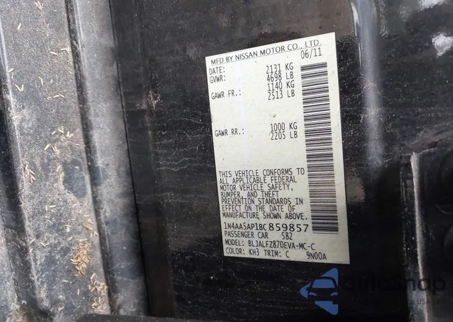 1N4AA5AP1BC859857: 42479337