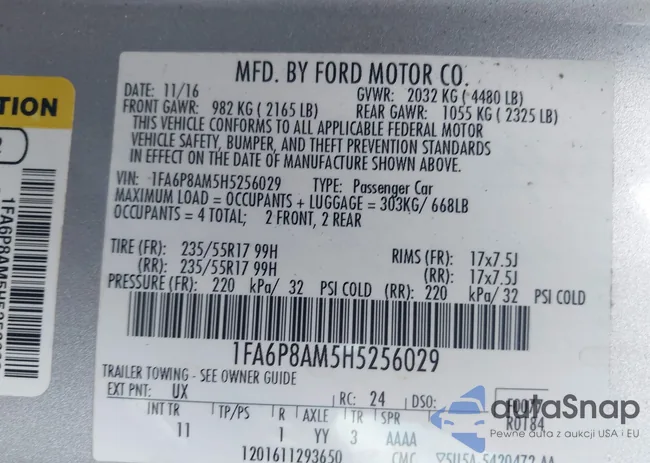 1FA6P8AM5H5256029: 42479587