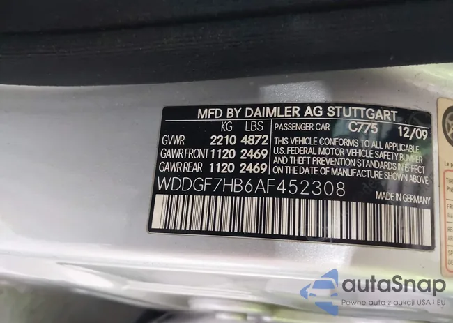 WDDGF7HB6AF452308: 42479637