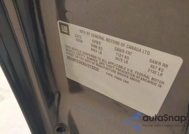 2G1WT57KX91213232: 42479683