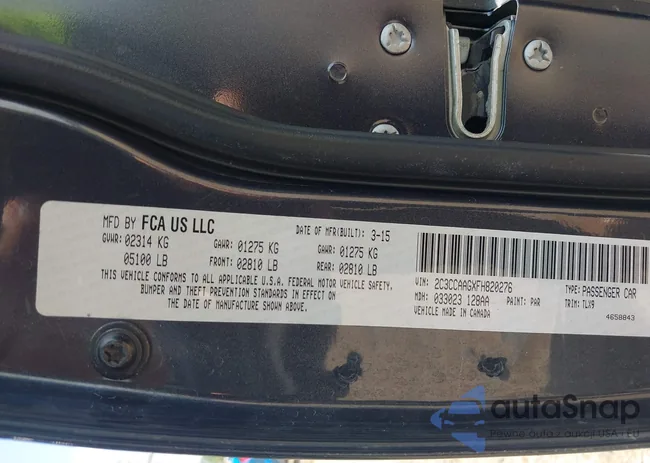 2C3CCAAGXFH820276: 42480943