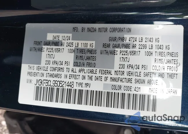 JM3KFBCL9S0621448: 42480974