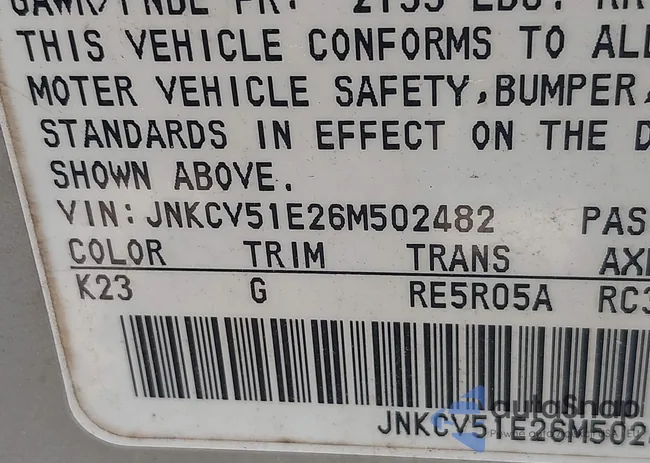 JNKCV51E26M502482: 42481003