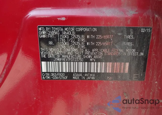 JTMBFREV7FD123750: 42481080