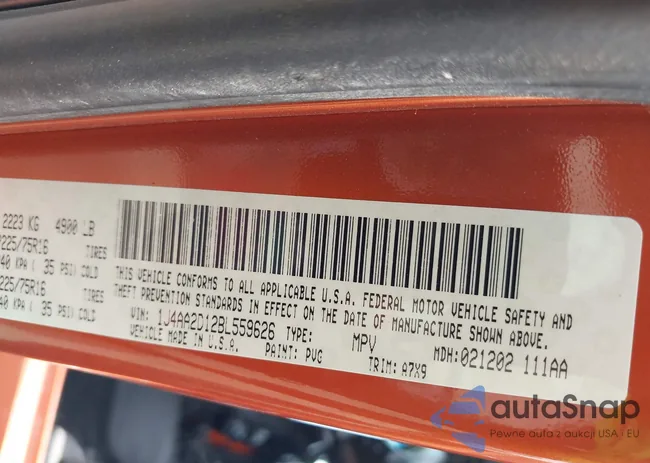 1J4AA2D12BL559626: 42481219