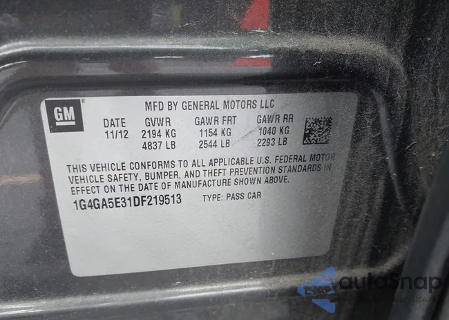 1G4GA5E31DF219513: 42481271