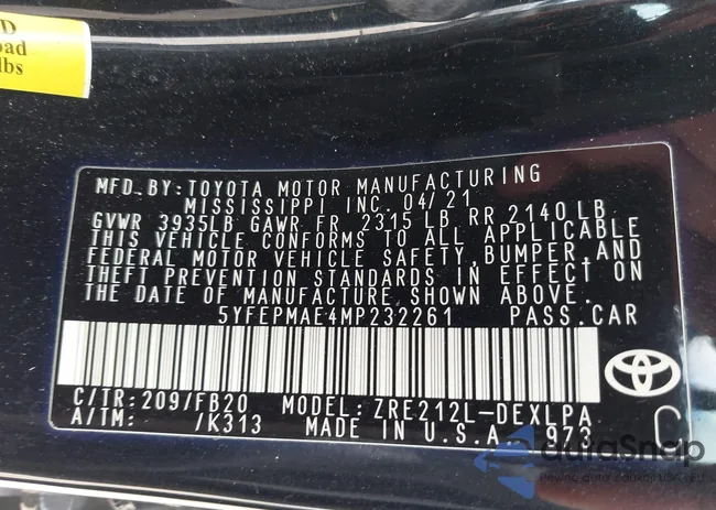 5YFEPMAE4MP232261: 42480331