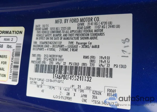 1FA6P8CF4G5241132: 42480376