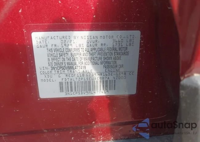 3N1CP5DV9ML477419: 42480585