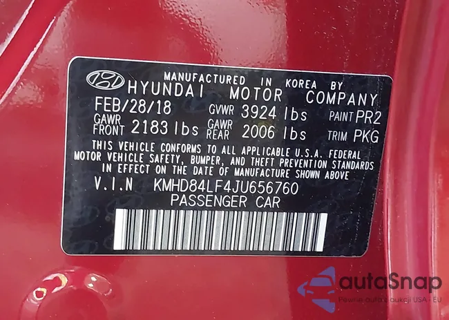 KMHD84LF4JU656760: 42482134