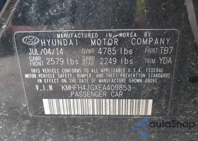 KMHFH4JGXEA409853: 42481390