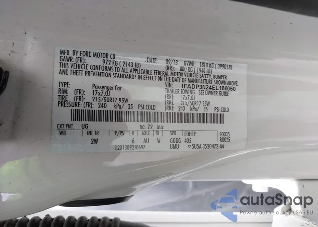 1FADP3N24EL186050: 42481684