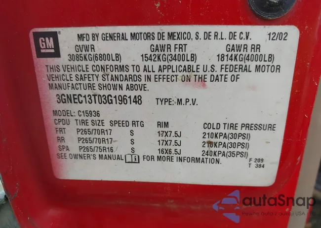 3GNEC13T03G196148: 42481698