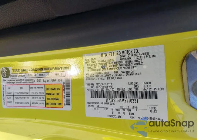 1FATP8UH4M5110331: 42482803