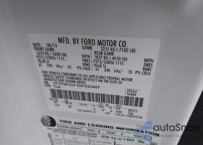 1FTFW1CF1DFD23457: 42482984