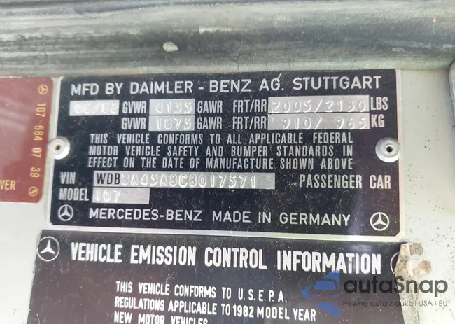 WDBBA45A8CB017571: 42483211