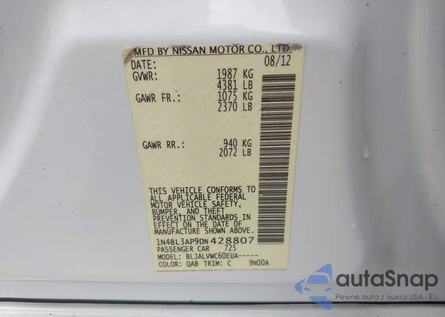 1N4BL3AP9DN428807: 42482370