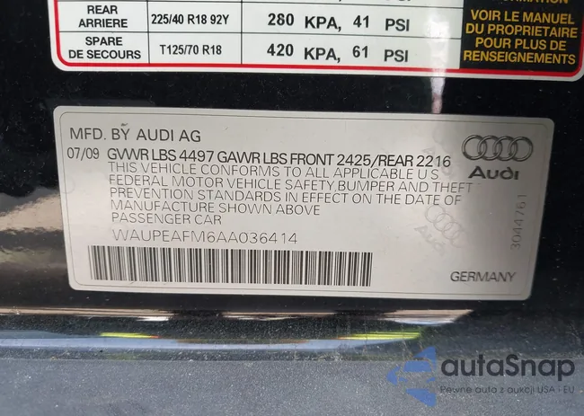 WAUPEAFM6AA036414: 42483757