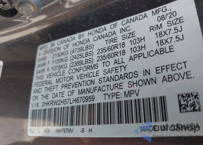 2HKRW2H57LH670959: 42483902