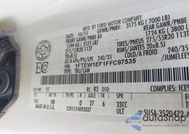 1FTEW1EF1FFC97535: 42483995