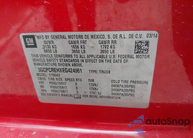 3GCPCREHXEG424961: 42484116