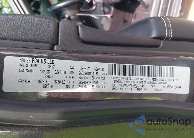 1C4RJFBG2HC830524: 42483519