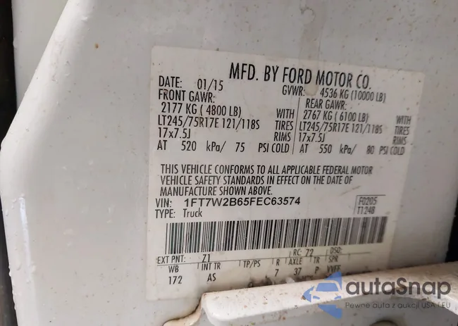 1FT7W2B65FEC63574: 42484813