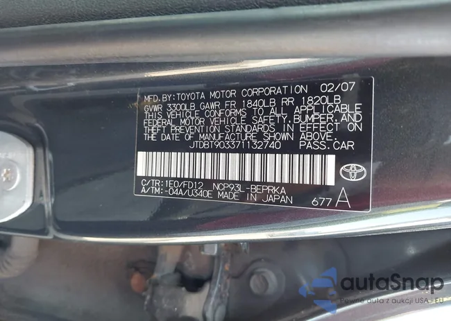 JTDBT903371132740: 42484981