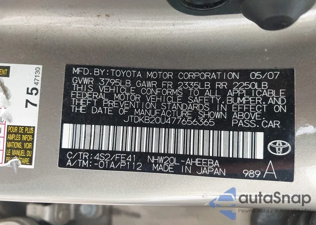 JTDKB20U477656365: 42485027