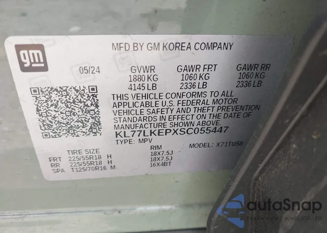 KL77LKEPXSC055447: 42485039