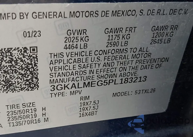 3GKALMEG5PL183213: 42485247