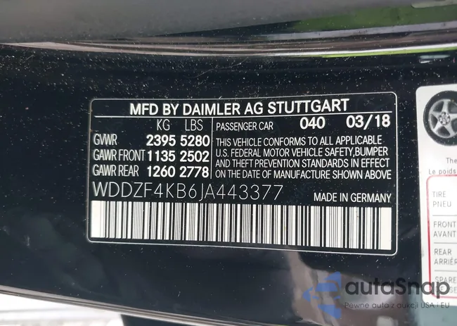 WDDZF4KB6JA443377: 42485940