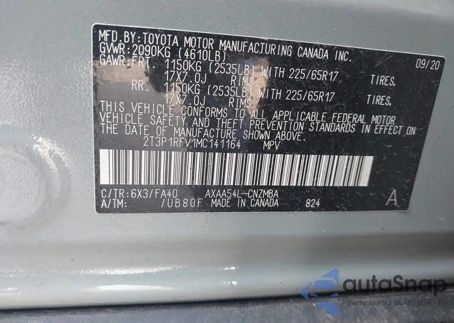 2T3P1RFV1MC141164: 42486053