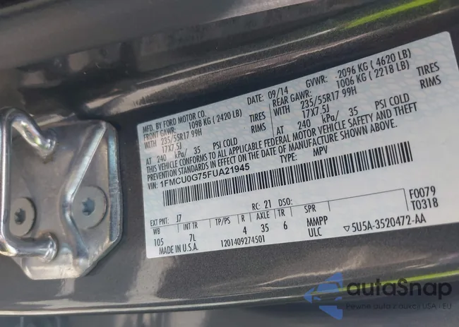 1FMCU0G75FUA21945: 42486057